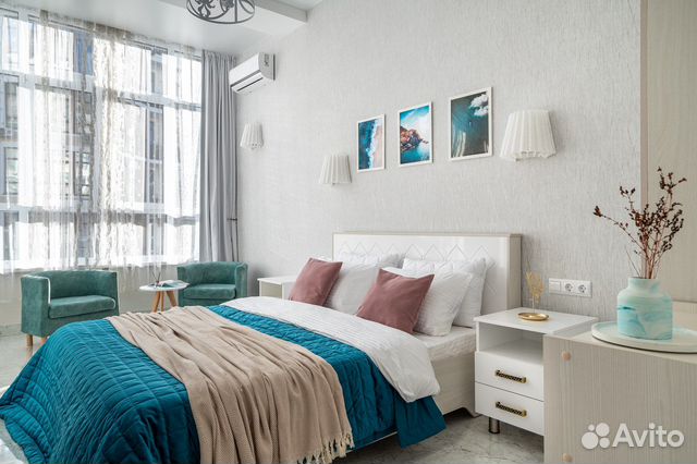 

1-к. квартира, 57 м², 2 кровати