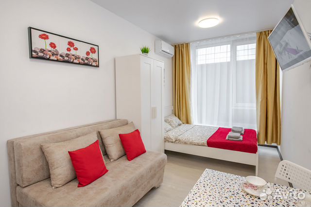

Квартира-студия, 17 м², 2 кровати