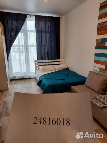 

Квартира-студия, 25 м², 2 кровати