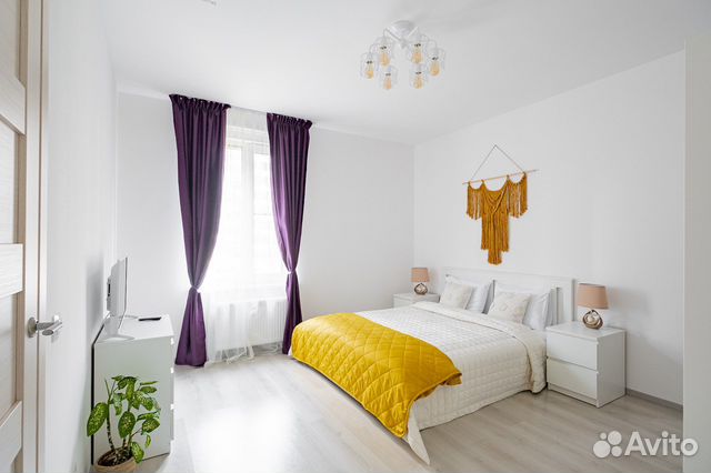 

1-к. квартира, 56 м², 2 кровати