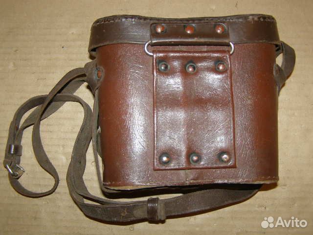 Футляр для бинокля послевоенный (кожа). СССР