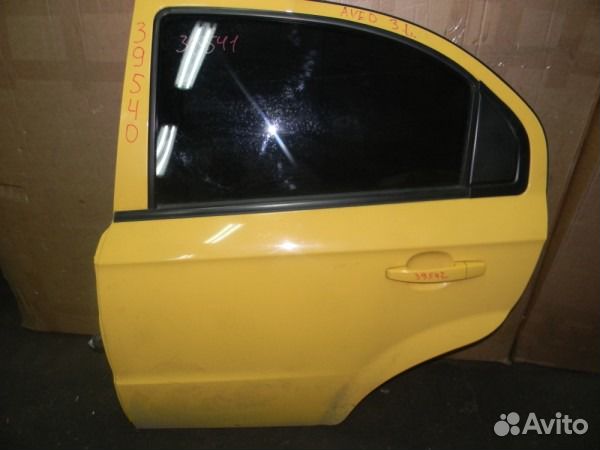 Дверь задняя левая Шевроле Авео (T250) 2005-11,б/у