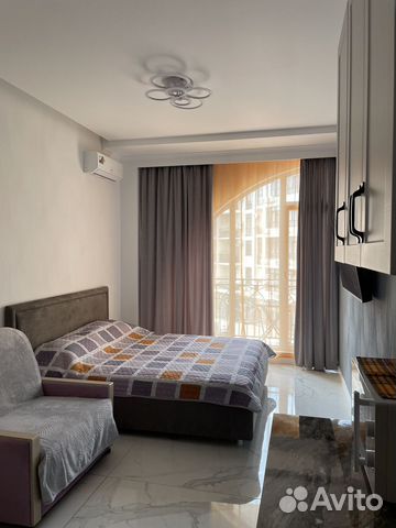 

Квартира-студия, 33 м², 2 кровати