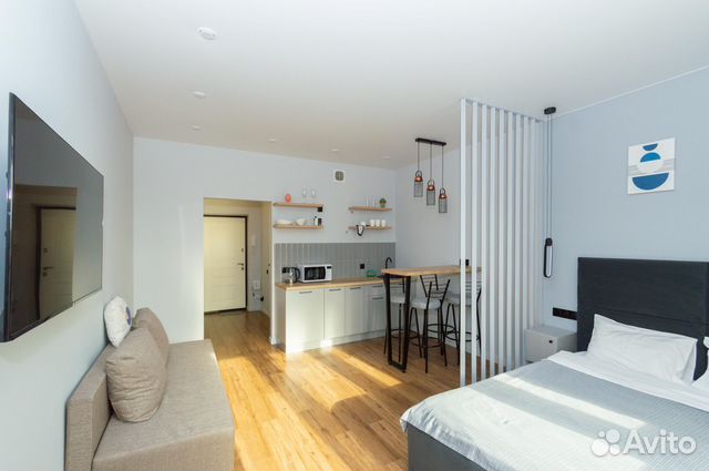 

Квартира-студия, 29 м², 2 кровати