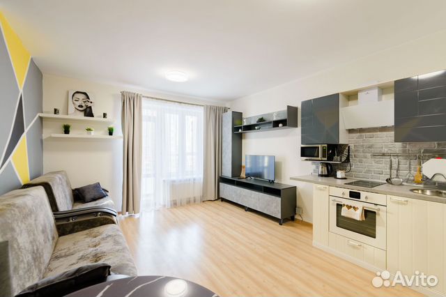 

Квартира-студия, 28 м², 2 кровати