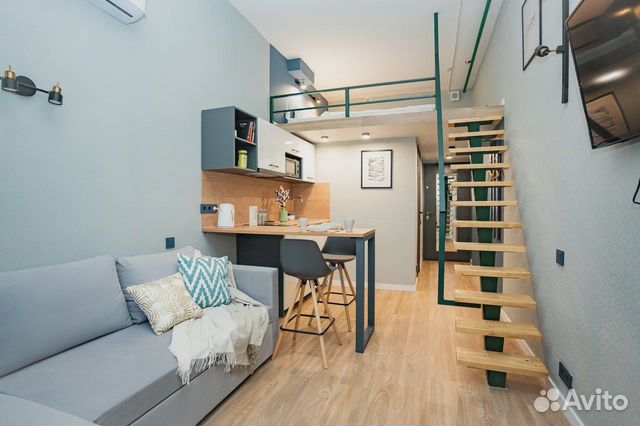 

Квартира-студия, 20 м², 2 кровати