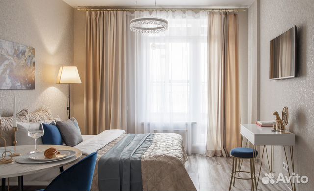 

Квартира-студия, 32 м², 2 кровати