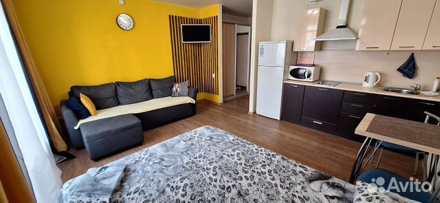 

Квартира-студия, 28 м², 2 кровати