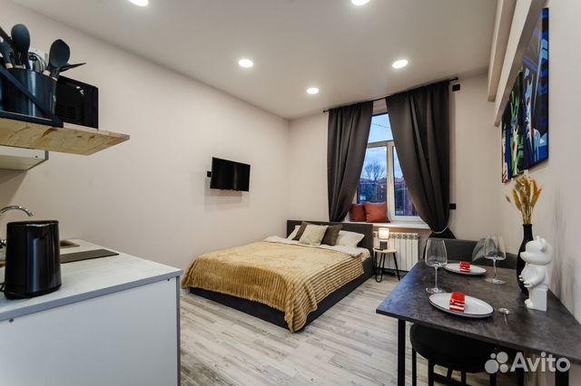

Квартира-студия, 20 м², 2 кровати