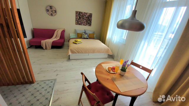 

Квартира-студия, 34 м², 2 кровати