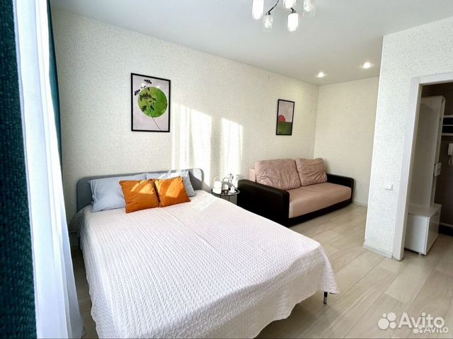 

1-к. квартира, 34 м², 2 кровати