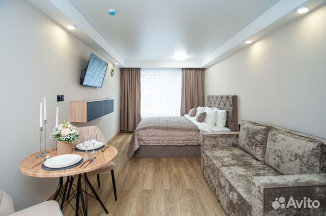 

Квартира-студия, 27 м², 2 кровати