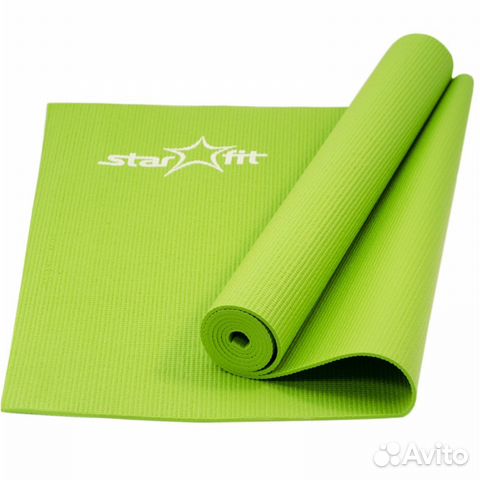 88412308868 Коврик для йоги FM-101 PVC 173x61x0.4 см, зеленый