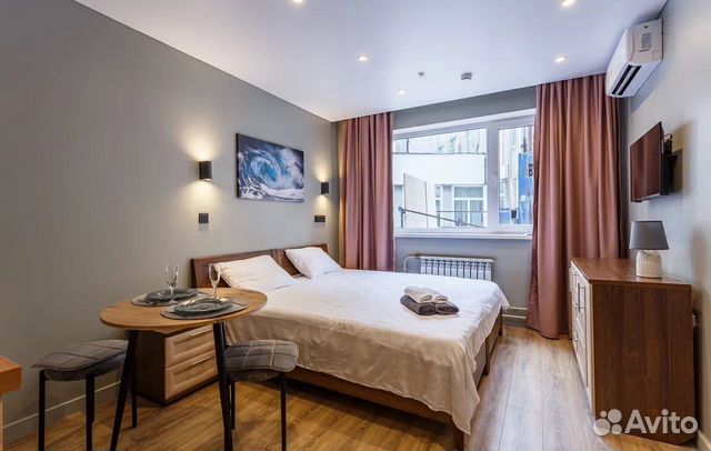 

Квартира-студия в апарт-отеле, 21 м², 2 кровати