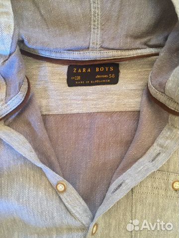 Кофта лен хлопок Zara boys 5-6 лет