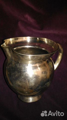 Кувшин большой, для воды, серебро 800. Дания, сер