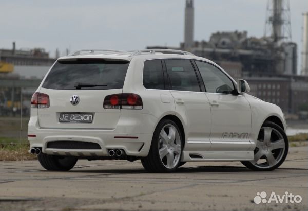 Юбка на задний бампер Vokswagen Touareg 1 Юбка на задний бампер Vokswagen Touareg 1