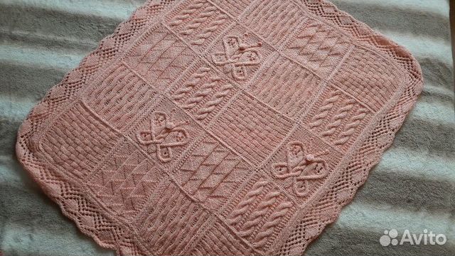 Плед детский ручной работы 90x90 Плед детский ручной работы 90x90