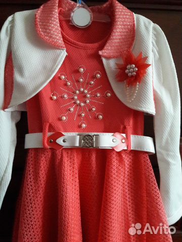 Детское, нарядное платье с кардиганом на 4-5 лет Детское, нарядное платье с кардиганом на 4-5 лет