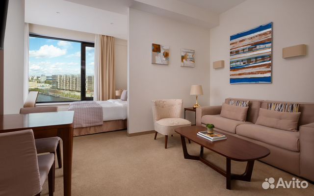 

1-к. квартира в апарт-отеле, 32 м², 3 кровати