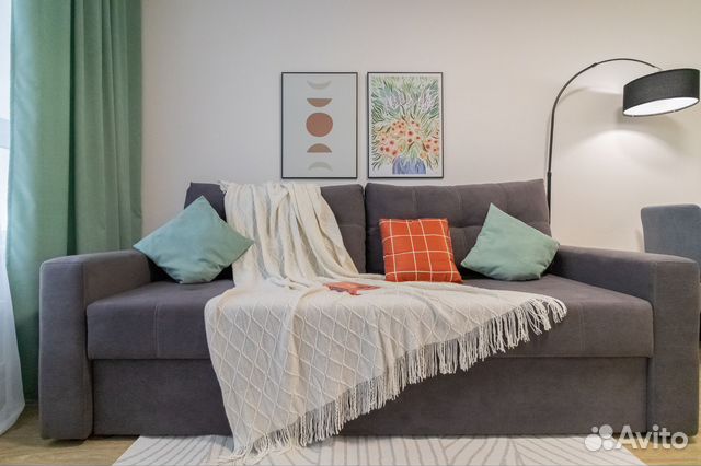 

1-к. квартира, 41,6 м², 2 кровати