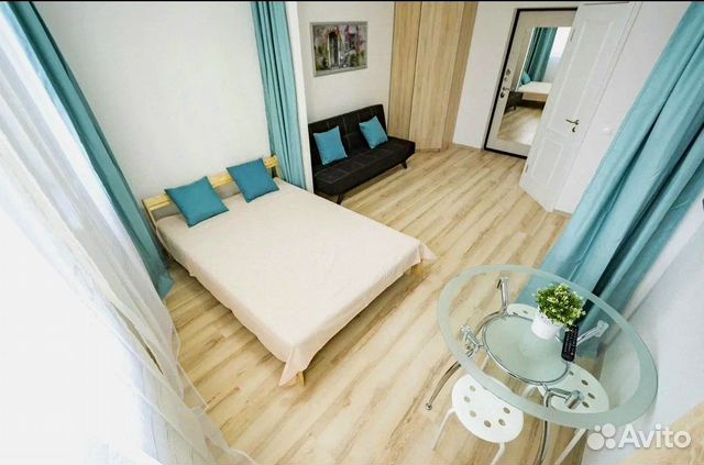 

Квартира-студия, 25 м², 2 кровати