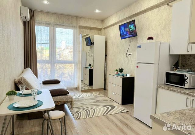 

Квартира-студия, 27 м², 2 кровати
