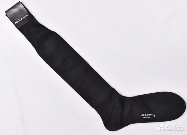New. Kiton Napoli носки Cotton Black 11.5 L/XL