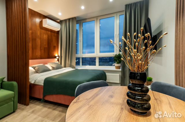 

Квартира-студия, 24 м², 2 кровати