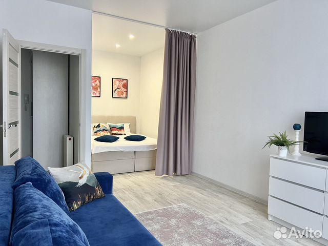 

1-к. квартира, 44 м², 3 кровати