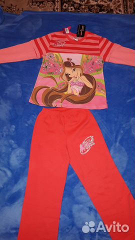 Домашний костюмчик Winx новый 116-122к Домашний костюмчик Winx новый 116-122к