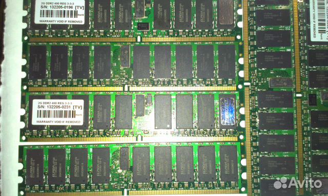 2G DDR2 400 REG3-3-3.Серверная оперативная память