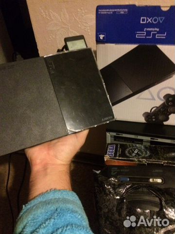 Sony PS2 slim fat чипованная полный комплект с hdm