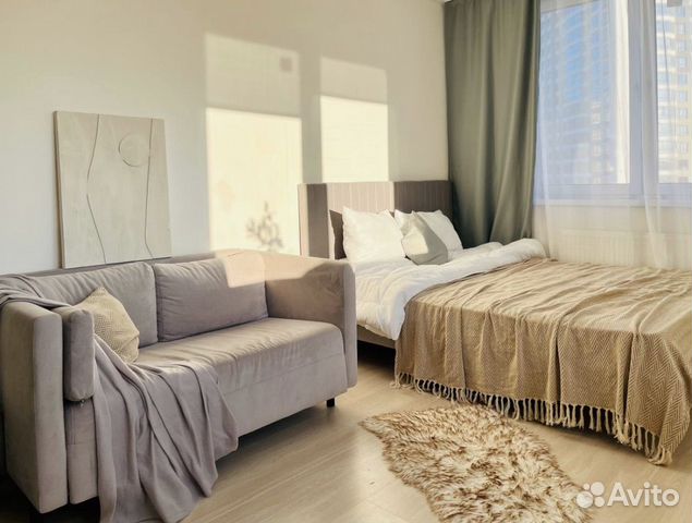 

Квартира-студия, 25 м², 2 кровати