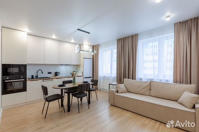 

1-к. квартира, 55 м², 2 кровати