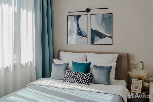 

1-к. квартира, 34 м², 2 кровати