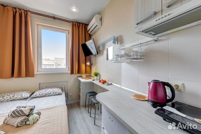 

Квартира-студия, 10 м², 1 кровать