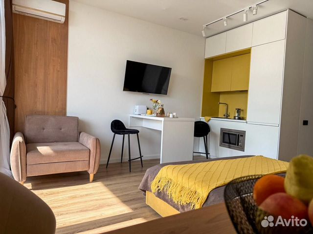 

Квартира-студия, 33 м², 2 кровати