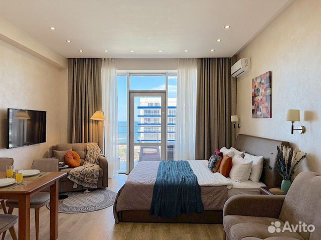 

Квартира-студия, 42 м², 2 кровати