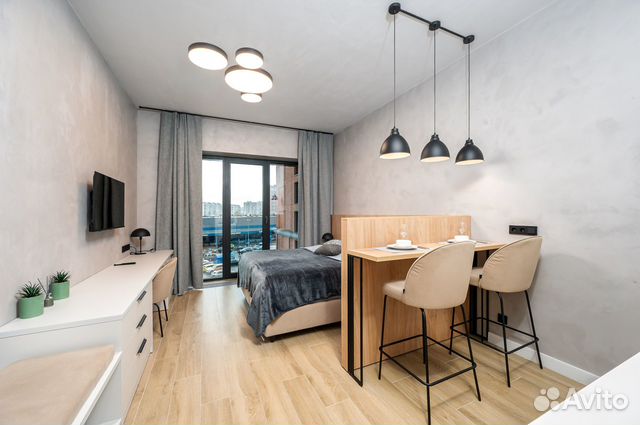

Квартира-студия, 30 м², 1 кровать