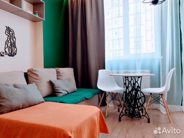 

Квартира-студия, 25 м², 2 кровати