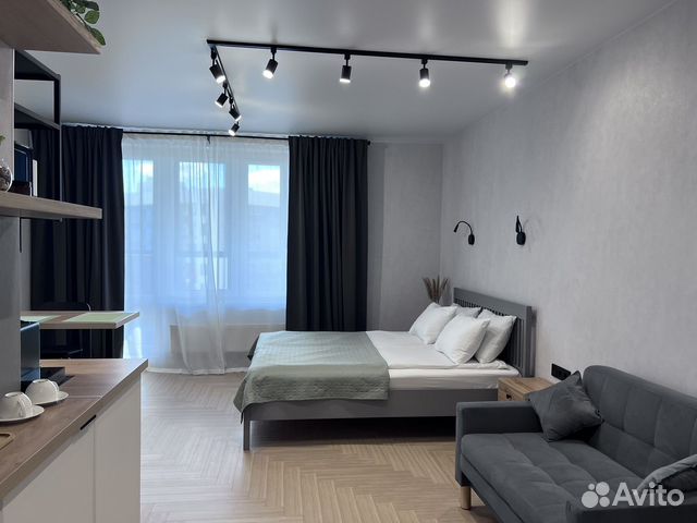 

Квартира-студия, 34 м², 1 кровать