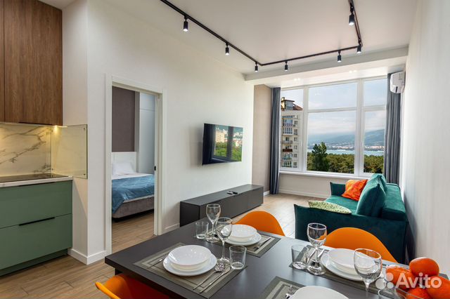 

1-к. квартира, 52 м², 2 кровати