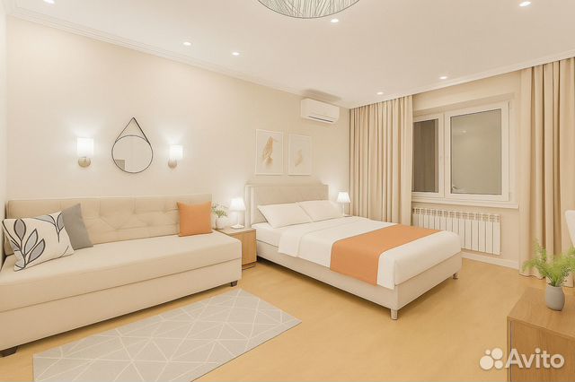 

1-к. квартира, 40 м², 1 кровать