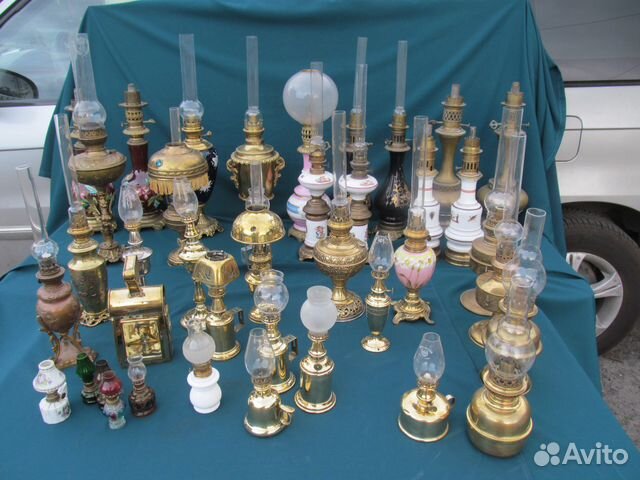 Старинные, антикварные,винтажны лампы керосиновые