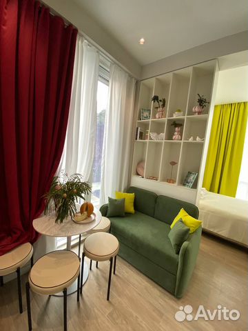 

Квартира-студия, 30 м², 2 кровати