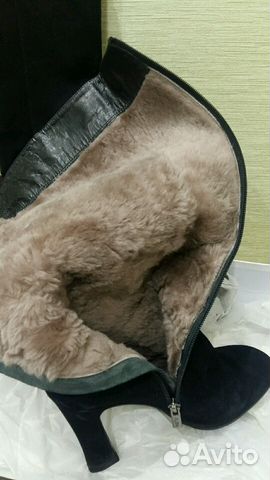 Сапоги замшевые зимние Alba 38р