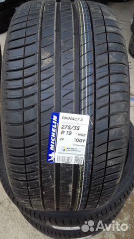 Новые Michelin Primacy 3 MOE ZP 275/35 R19 R Flat
