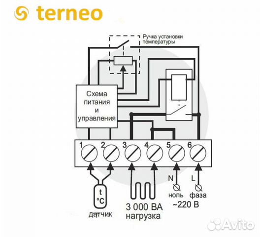 Терморегулятор Terneo Mex