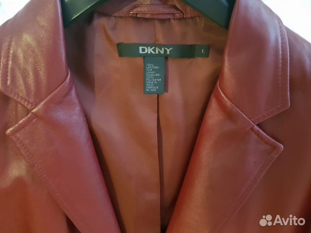 Кожаный пиджак dkny